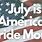 July Is American Pride Month