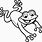 Jumping Frog Outline