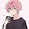 Kawaii Anime Boy with Pink Hair