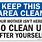 Keep Calm Cleaning Sign