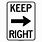 Keep Right Sign