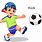 Kicking Soccer Ball Animation