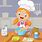 Kids Baking Clip Art