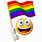 LGBTQ Flag. Emoji