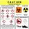 Lab Safety Hazard Symbols