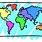 Labeled World Map Clip Art