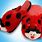 Ladybug Pillow Pet Slippers