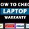 Laptop Warranty Check