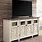 Large White TV Stand