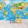 Large World Map Mural