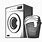 Laundry Room Clip Art Black and White