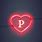 Letter P with Heart