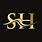 Letter SH Logo Design