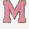 Lettter M in Pink