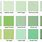 Light Green Paint Color Chart