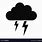 Lightning Cloud Icon