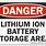 Lithium Ion Battery Sign