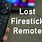 Lost Fire Stick Remote