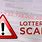 Lottery Scams by Mail