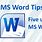 MS Word Tricks