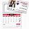 Magnetic Business Card Calendar