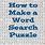 Make Printable Word Search Puzzles