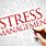 Management of Stress