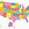 Map US Us States