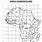 Map of Africa with Grid Lines