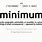 Meaning of Minimum