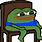 Meme Frog in Chair Pepe
