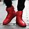 Men High Top Red Shoes