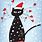 Merry Christmas Cat Clip Art