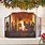 Metal Christmas Fireplace Screen