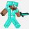 Minecraft Steve with Diamond