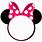 Minnie Mouse Head Invitation Template