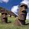 Moai On Easter Island