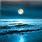 Moon and Ocean Wallpaper