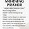 Morning Work Prayer