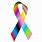Multicolor Cancer Ribbon