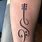 Music Note Tattoo Outline