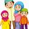 Muslim Family Clip Art