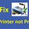 My Printer Is Not Printing