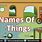Names for Things