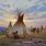 Native American TeePee Art