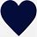 Navy Blue Heart