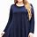 Navy Blue Tunic Tops Plus Size