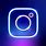 Neon Instagram Logo Icon