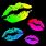 Neon Lips Wallpaper