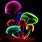 Neon Mushroom Wallpaper